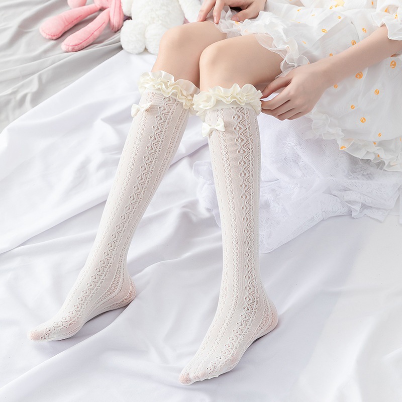 Japanese cute lace summer thin socks