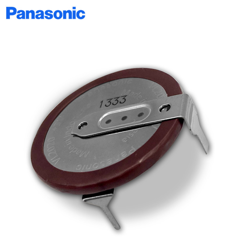 Panasonic/Panasonic 3V Rechargeable Button Battery Vl2020/Han 90 ° Original Genuine Pins Panasonic/Panasonic 3V Rechargeable Button Battery Vl2020/Han 90 ° Original Genuine Pins