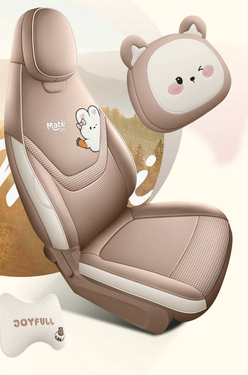 26 Models of Fifth-Generation Wuling Hongguang Mini Car Seat Cushions, Mini Seat Cushions, Special Cartoon Full-Cover Seat Covers for Summer