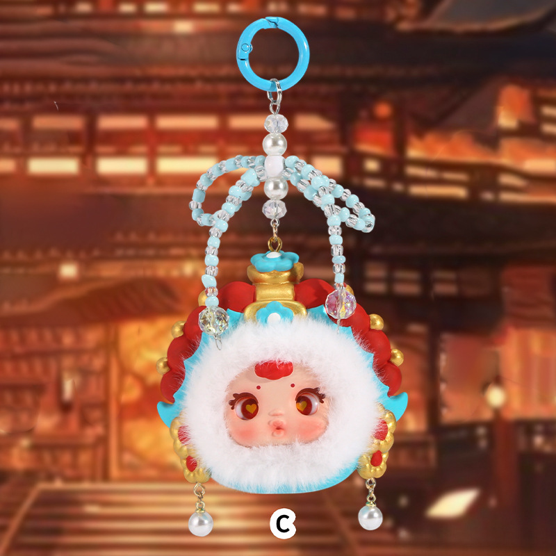 New Style National Trend Dreamy Life Keychain Creative Bag Pendant Travel Souvenir Figurine Home Room Decoration 2