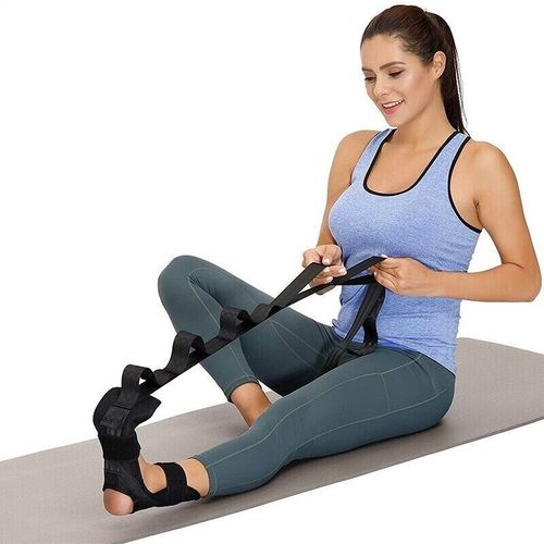 Yoga stretching band, segmented adjustable assistive leg stretching band for rehabilitation training, leg and foot stretching band, corrective band