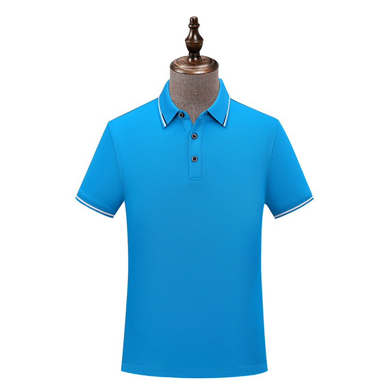 50 camisas de verano polo personalizadas ropa de trabajo de seda de morera ropa de equipo personalizada logotipo de impresión de manga corta