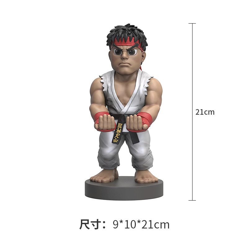 Shuren juego de consola de soporte de almacenamiento de soporte de dibujos animados creativo hecho a mano adornos de rack de almacenamiento de teléfono móvil