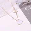 Small fresh necklace, short airplane, cartoon chain for key bag , Korean style, cloud, simple and elegant design