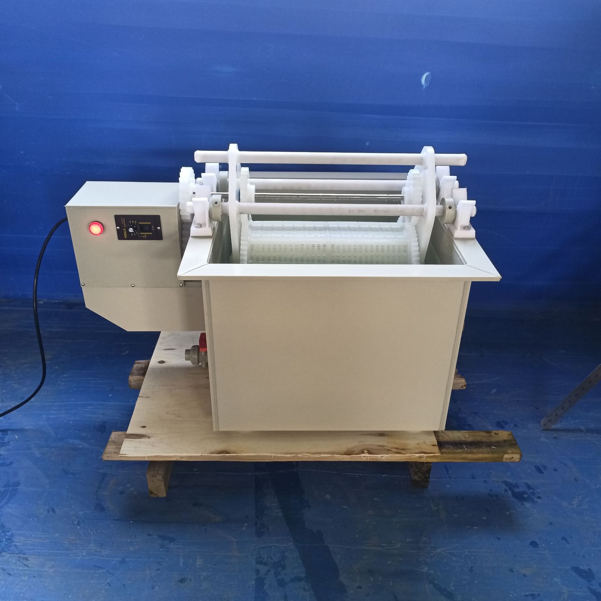 15公斤100LPP塑料耐酸碱清酸洗电化镀滚笼桶筒篮滚镀槽机设备