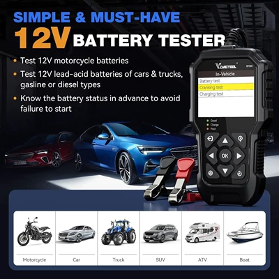 Avtomobil diaqnostika alətləri Battery Tester 12V