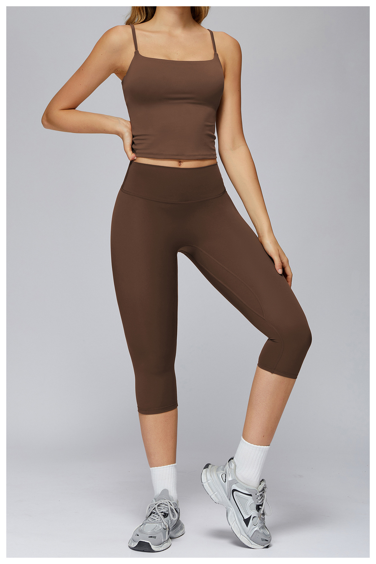 Women's Clothing Brushed Yoga Vest For Women Open Back Double Shoulder Strap Sports Vest Outdoor Running Fitness Top_ecoleips.com