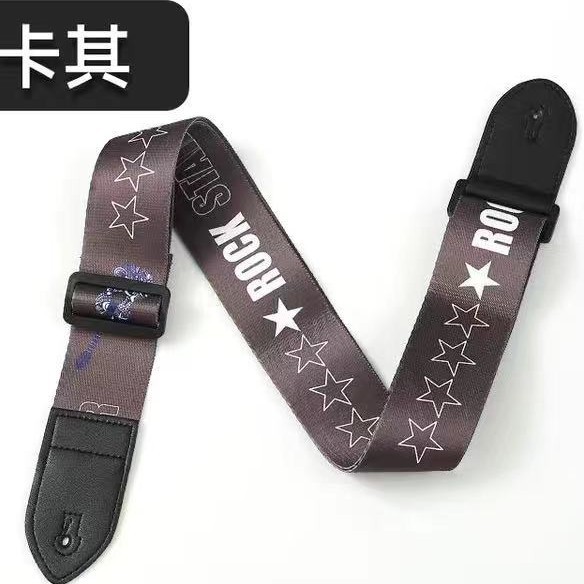 Correa de guitarra eléctrica correa de hombro de impresión de transferencia de calor personalizada correa de guitarra popular correa de 38 pulgadas correa de guitarra de madera de 41 pulgadas