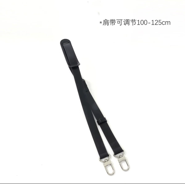 2.5 wide shoulder support black silver buckle