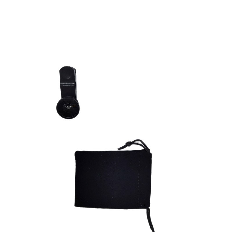 Mobile Phone Lens Magnifier 180-Degree Fisheye Wide-Angle Macro Selfie Device Three-In-One Fisheye Clip-On Lens