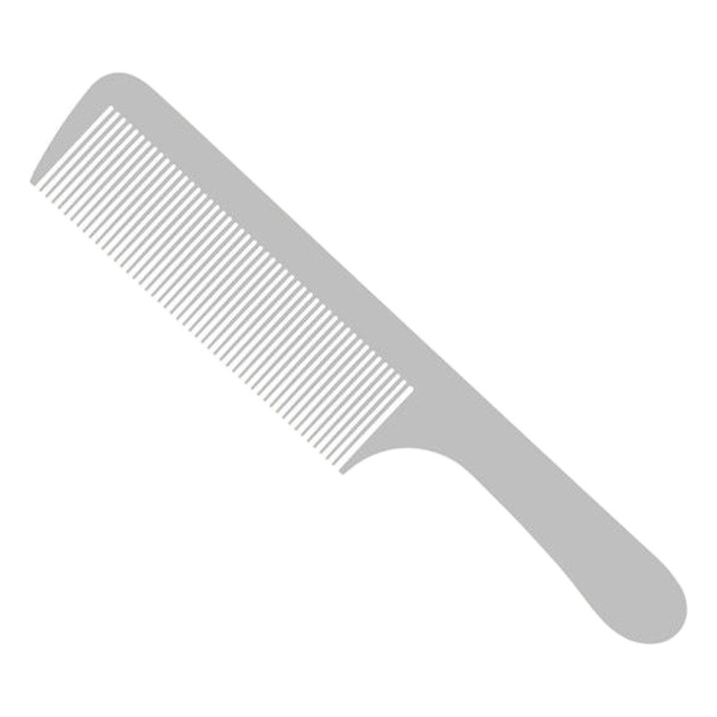 Peine de corte de pelo de acero inoxidable peluquería cabeza plana peine de doble uso peine estilista peluquería peine de acero peine de pelo de los hombres corte de pelo peine de acero