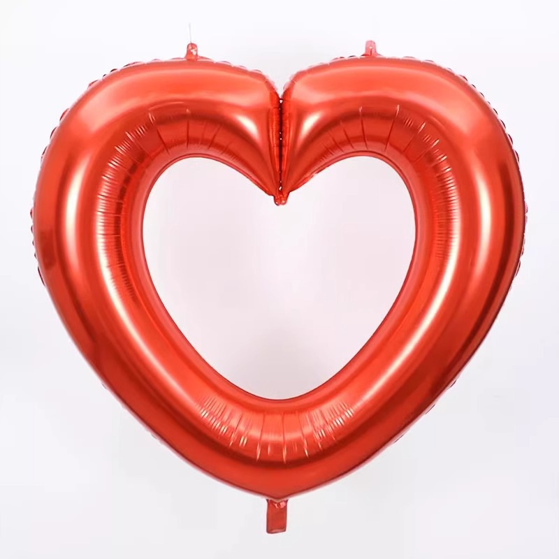 40g Weight Balloons Event & Party Supplies 1 Piece Quantity Birthday, Date Occasion Aluminum Film Material Valentine'S Day Festival Heart Shape Pattern Romantic Style Valentine'S Day Romantic Heart Shape Aluminum Film Birthday Date Balloons Party Supplies Balloons 1 Piece 4