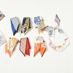 高品質の細くて長いストリップのバッグリボン、バッグハンドル、スカーフ、ハンドバッグのリボン、ヘアバンド、女性用フローティングスカーフ