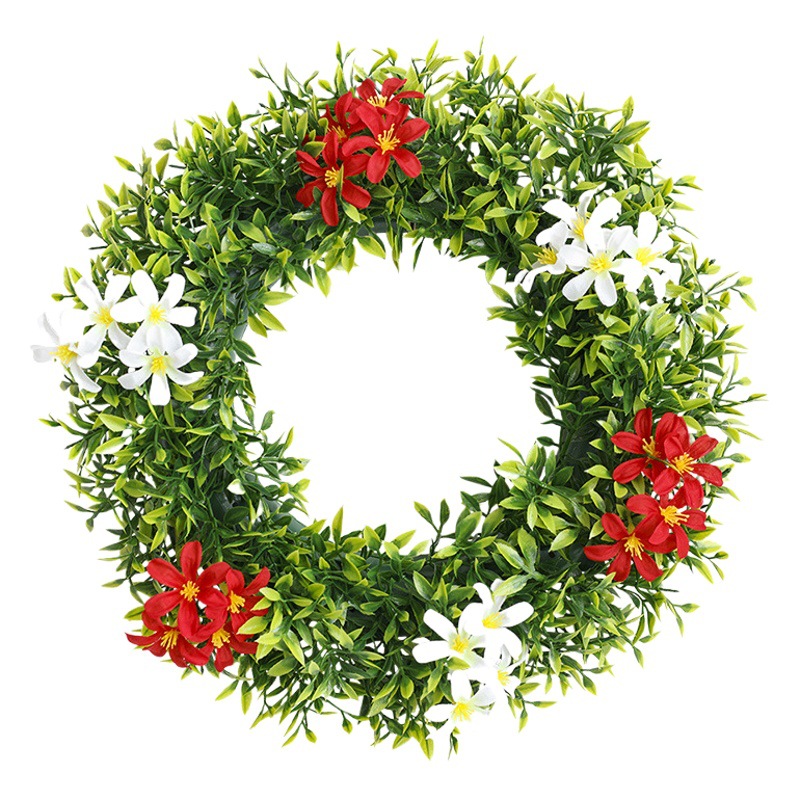 Nueva primavera guirnalda transfronteriza artificial Garland puerta delantera adornos primavera guirnalda decoración colorido eucalipto guirnalda