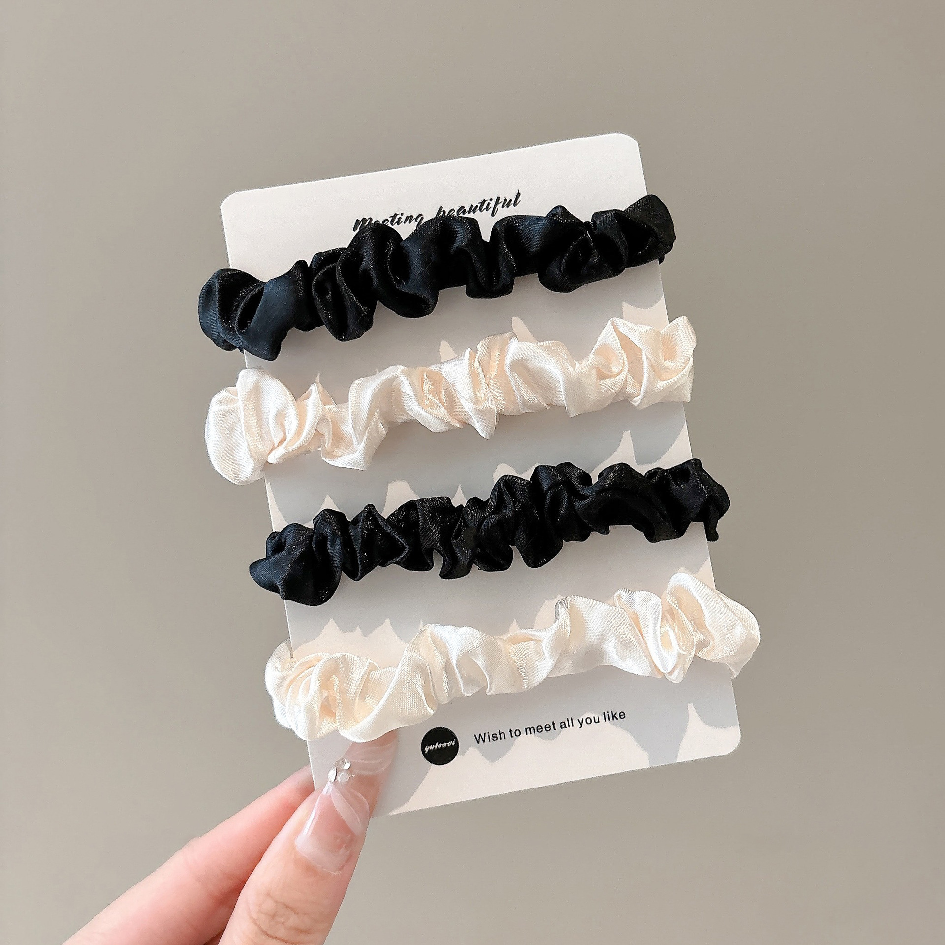 Anillo de cabello coreano retrógrado intestino grueso para mujeres adultas atar cabello de cabello de cola de caballo 2025 nuevo toque de banda de goma de gama alta