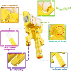 Clean cut paint edger roller