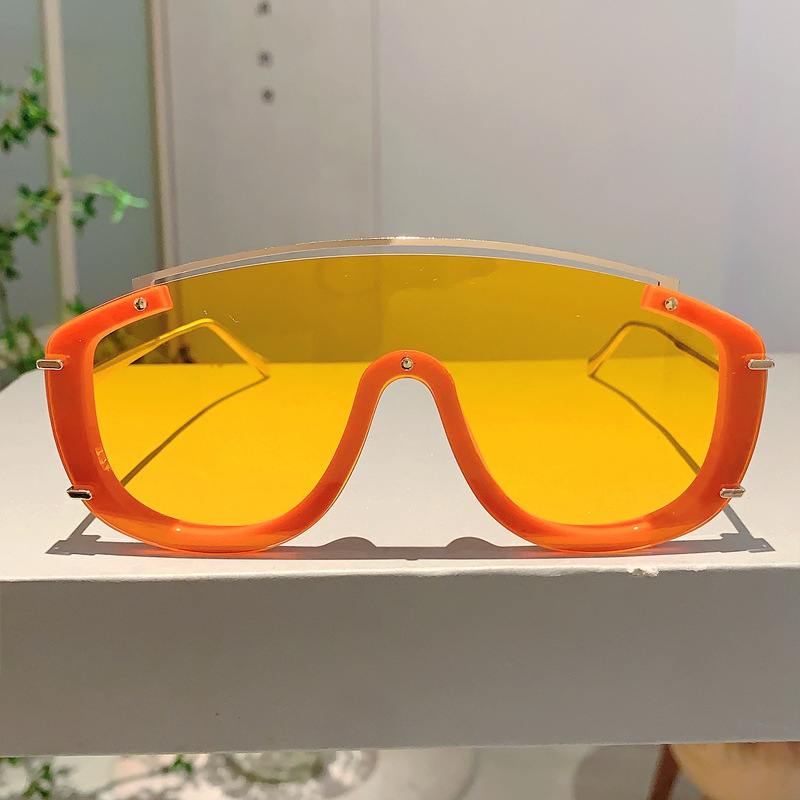 70g Weight Full Frame Glasses Structure Sunglasses Classification PC, UV400 Protection Lens Material Special-Shaped Mirror Glasses Style Travel, Party Occasion Solid Color Pattern Unisex Gender Simple Style, Streetwear Style Pink, Gold Color Simple Style Streetwear Solid Color PC UV400 Protection Special-Shaped Mirror Full Frame Women's Sunglasses 7