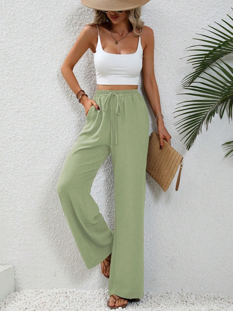 Women's Daily Streetwear Solid Color Full Length Casual Pants Straight Pants display picture 22