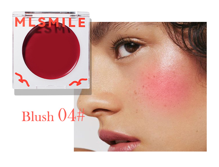 MLSMILE Cross-Border Exclusive Cream Matte Natural Highlight Contour Rouge Easy To Apply Moisturizing Blush Palette_voghion.com