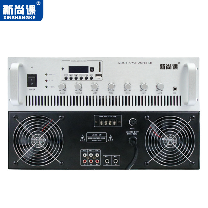 Máquina de ingeniería sin envío amplificador de potencia de voltaje fijo amplificador de potencia de alta potencia de radiodifusión pública de fondo de música de radiodifusión contra incendios