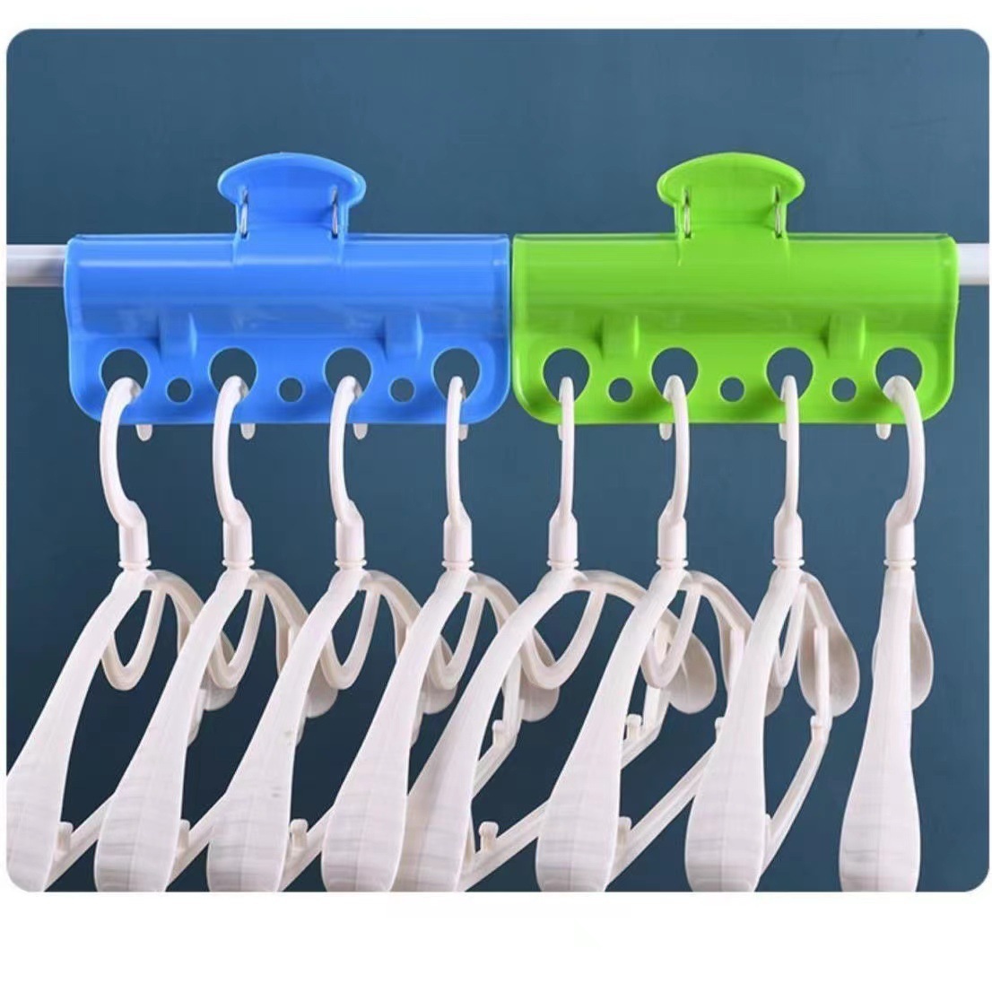 Anti-Falling Outdoor Balcony Anti-Blowing Hook Windproof Buckle Fixed Automatic Buckle Clothes Hanger Lock Clothes Drying Rod Clip Wholesale