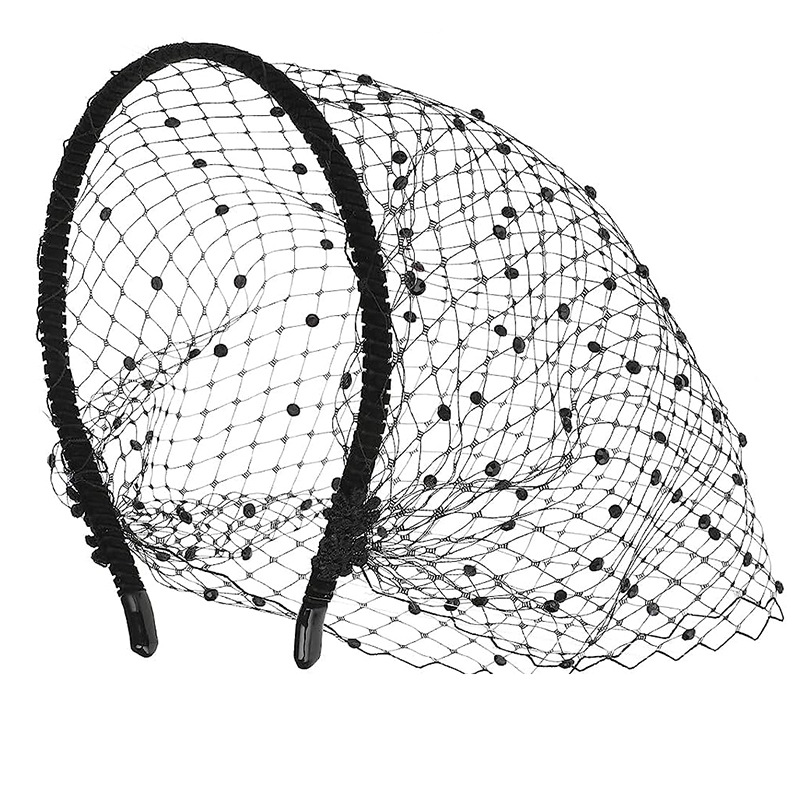 Europa y América Negro diamante velo diadema Amazon AliExpress al por mayor rhinestone velo accesorios para el cabello accesorios nupciales de la vendimia