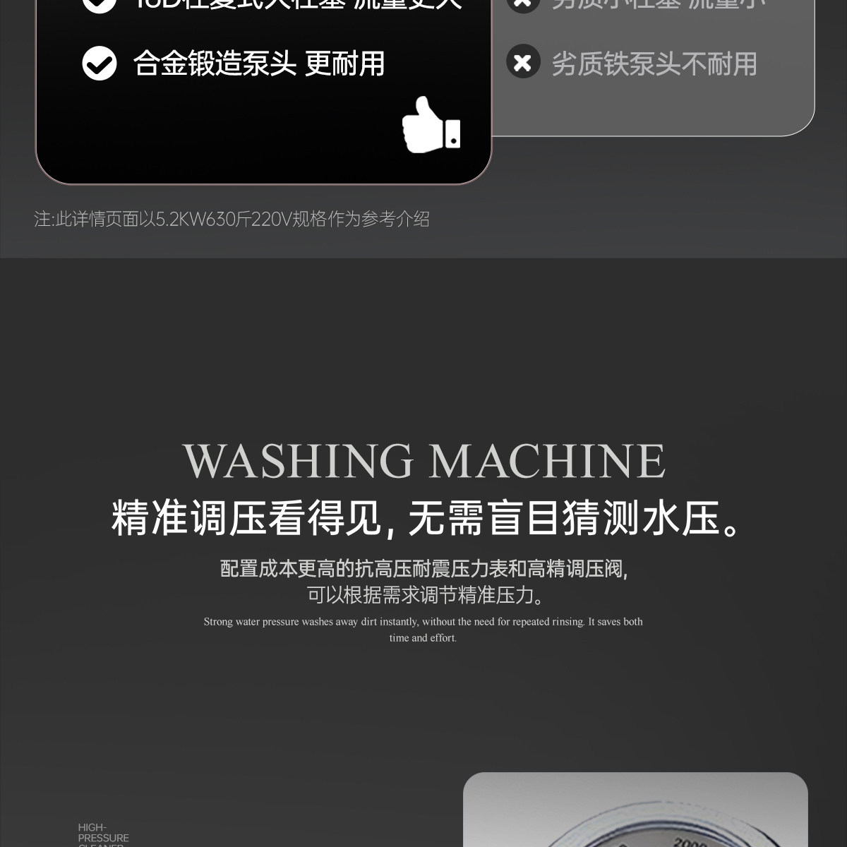Black Cat High-Pressure Car Washer 220V Household Industrial Grade Automatic Cleaning Machine Commercial Car Wash Shop Pressure Water Gun
