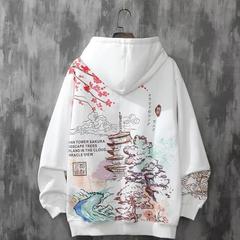 スウェットの男性のカシミヤの国の潮の原宿の風の春の秋のゆったりしている帽子のゆったりしている上着のファッションのブランドのヒップホップの学生の外でプルオーバーします。