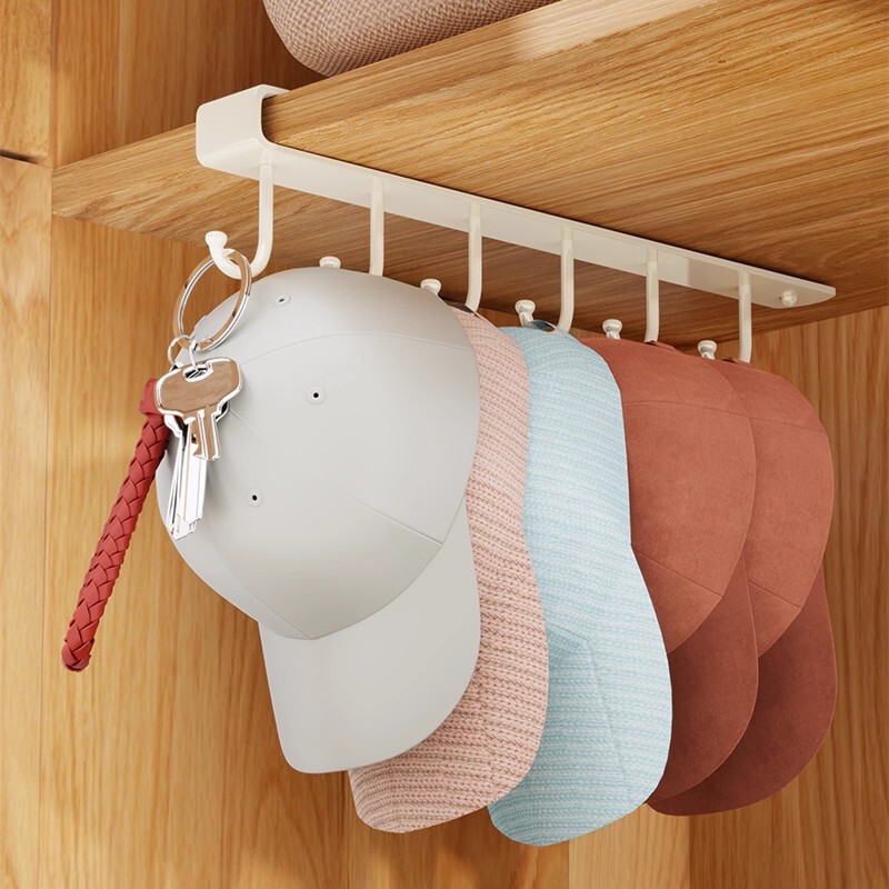 Hat Storage Bag Rack Door Rear Storage Rack Punch-Free Dormitory Wardrobe Hook Hat Rack Keychain Display Rack Hat Storage Bag Rack Door Rear Storage Rack Punch-Free Dormitory Wardrobe Hook Hat Rack Keychain Display Rack