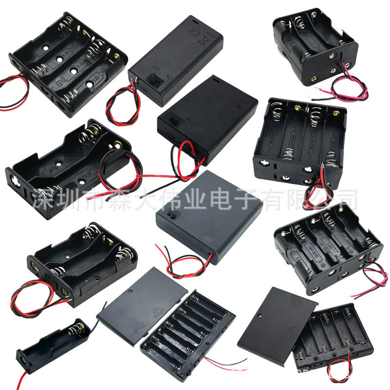 No. 5 Battery Box 1/2/3/4/5/6/7/8/10 Aa No. 5 with Cover and Switch Series with Cable No. 5 Battery Box 1/2/3/4/5/6/7/8/10 Aa No. 5 with Cover and Switch Series with Cable