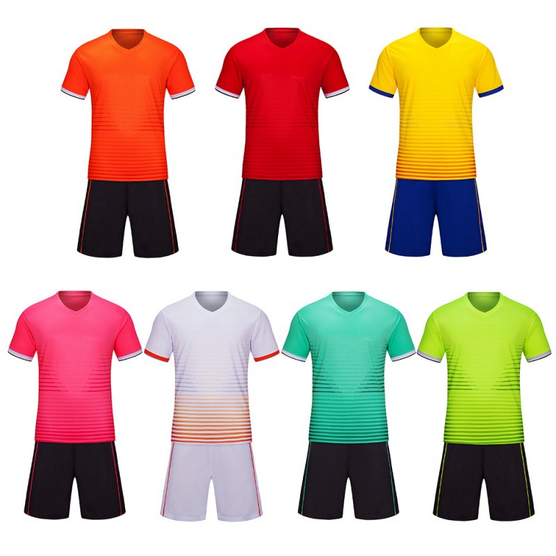 Divisa da calcio per bambini, uomo e donna, per adulti, maglia da allenamento a maniche corte per gare estive, personalizzata_voghion.com