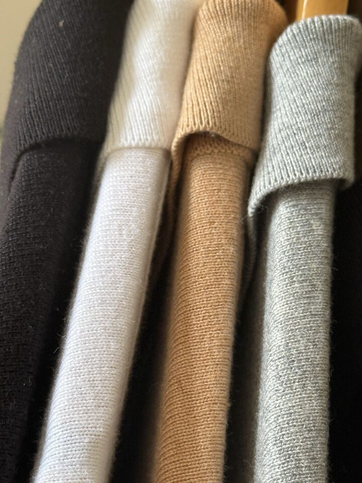 Áo polo nam dài tay cotton thêu hình ngựa nhỏ, cổ bẻ ba cúc, phong cách công sở — Màu kaki, Màu trắng, Màu xanh tím than, màu xám chi tiết 3