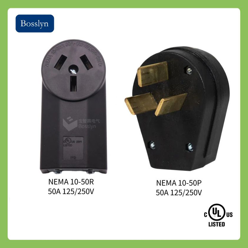 宝智霖直供NEMA 10-50美标插头 50A大功率美标工业插头插座
