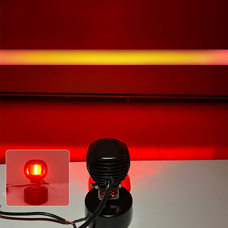 Proyección industrial carretilla elevadora LED luz de advertencia 12-80V rojo azul luz de área de seguridad luz de límite de una línea de resaltado