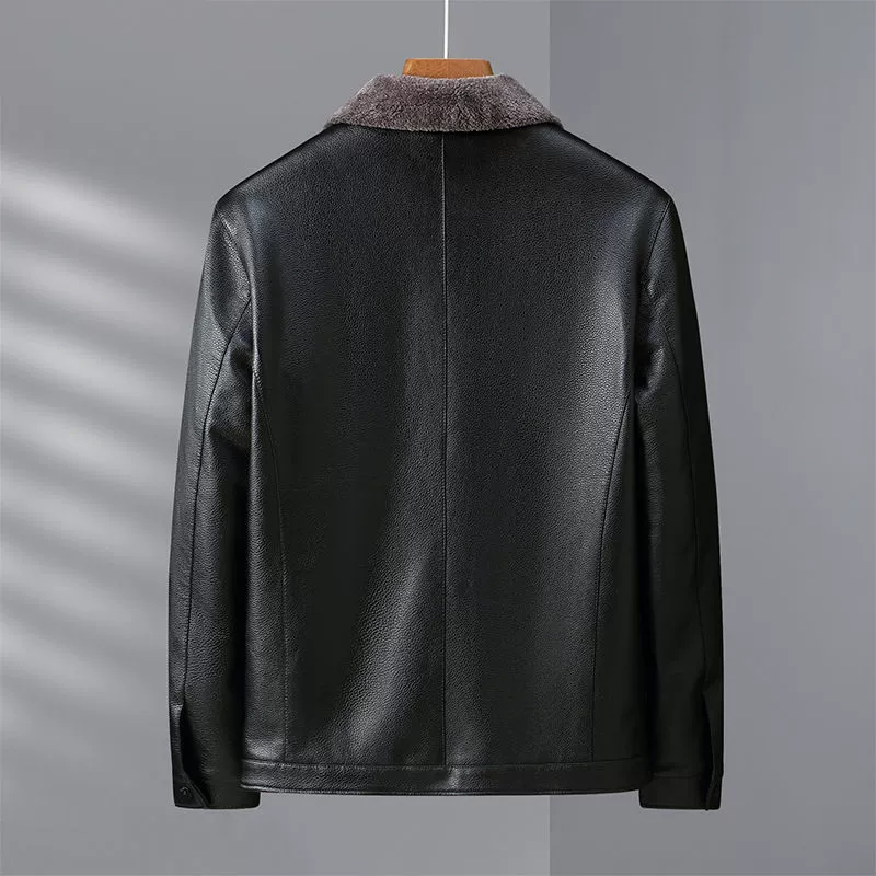 Demi-season warm down jacket, for middle age
