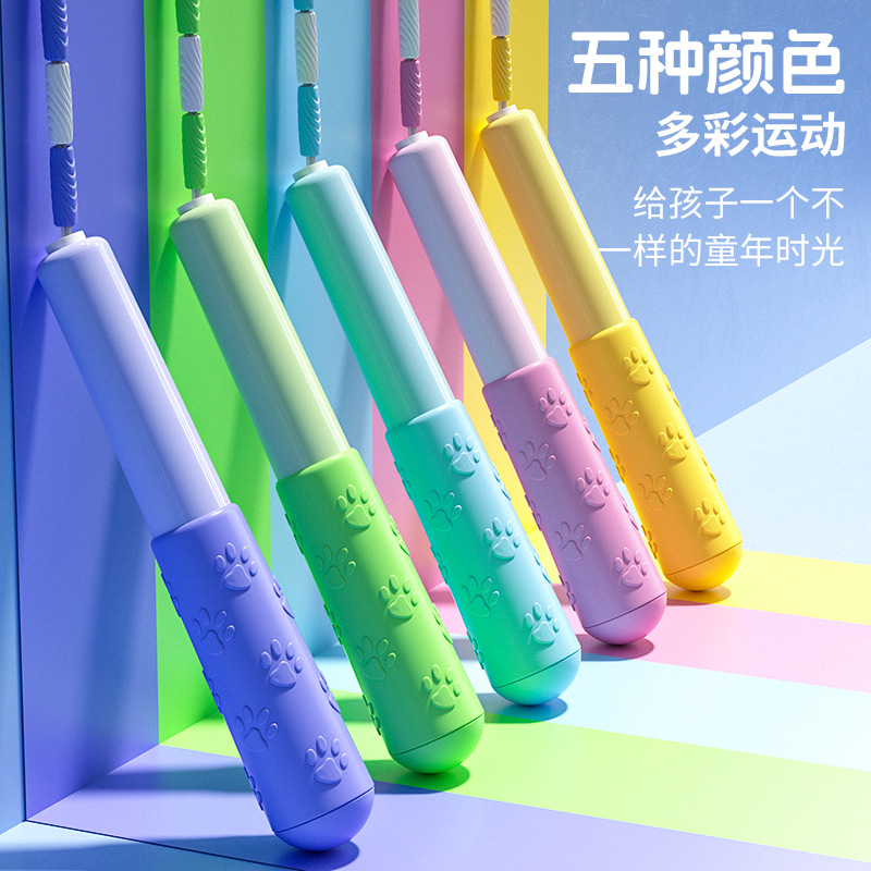 Garra de gato antideslizante para niños cuerda de salto de bambú para estudiantes de secundaria secundaria examen cuerda de competencia de ejercicios de acondicionamiento físico cuerda no juega cuerda de salto