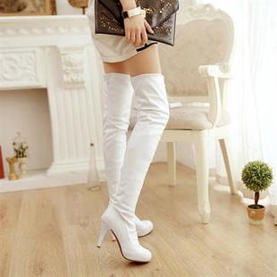 34-46 European and American Export Size Autumn and Winter Women's Boots Waterproof Platform Super High Heel Two-Wear Over-The-Knee Boots G175
