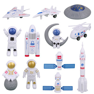 Children's China Aerospace Aircraft Rocket Toy Space Station Long March 5 Spaceship Model Cake Decoration
