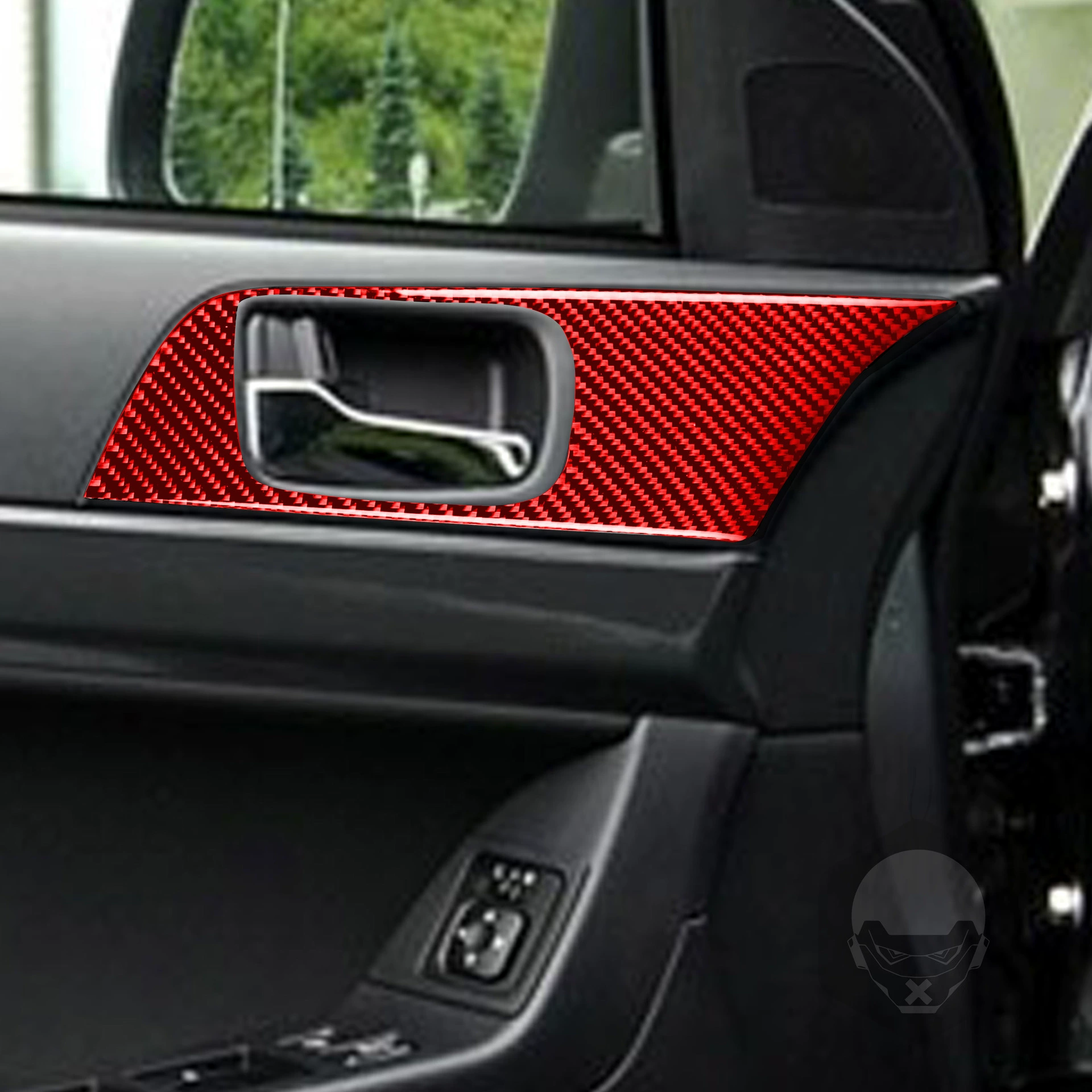 Подходящие для Mitsubishi 08-13 Lamse EVO модификационные детали аксессуары углеродного волокна передняя дверь ручка-подъемник декоративные наклейки