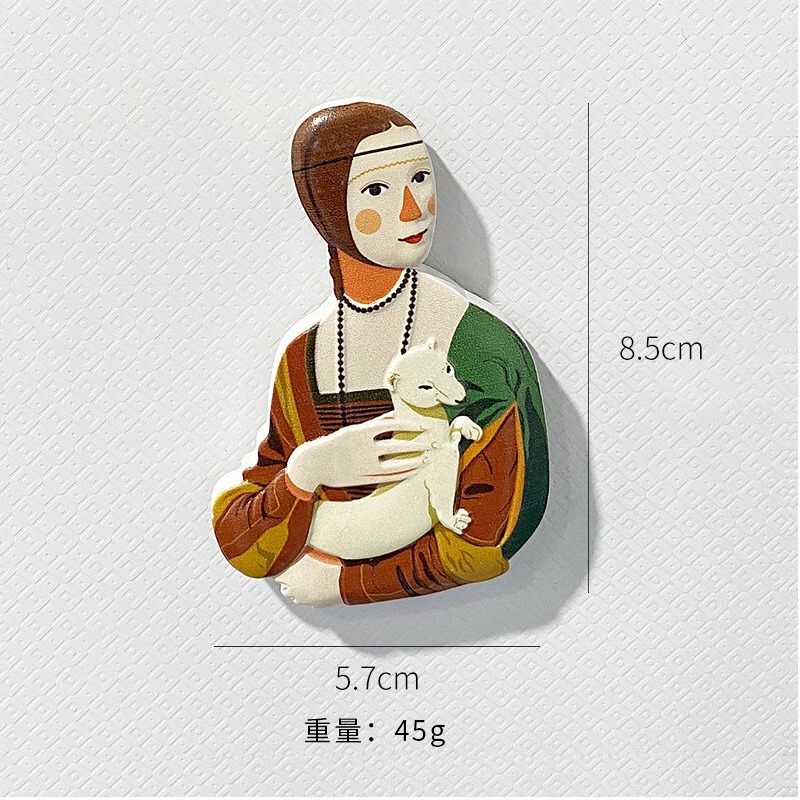 樹脂冷蔵庫は3d世界名画の立体磁力を貼って創意人物の磁気性を貼って個性の復古の磁気を貼って貼ります。|undefined