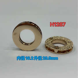 包鸡眼扣子气眼扣配件金属螺丝锁板扣金银黑色正方形圆形长方形