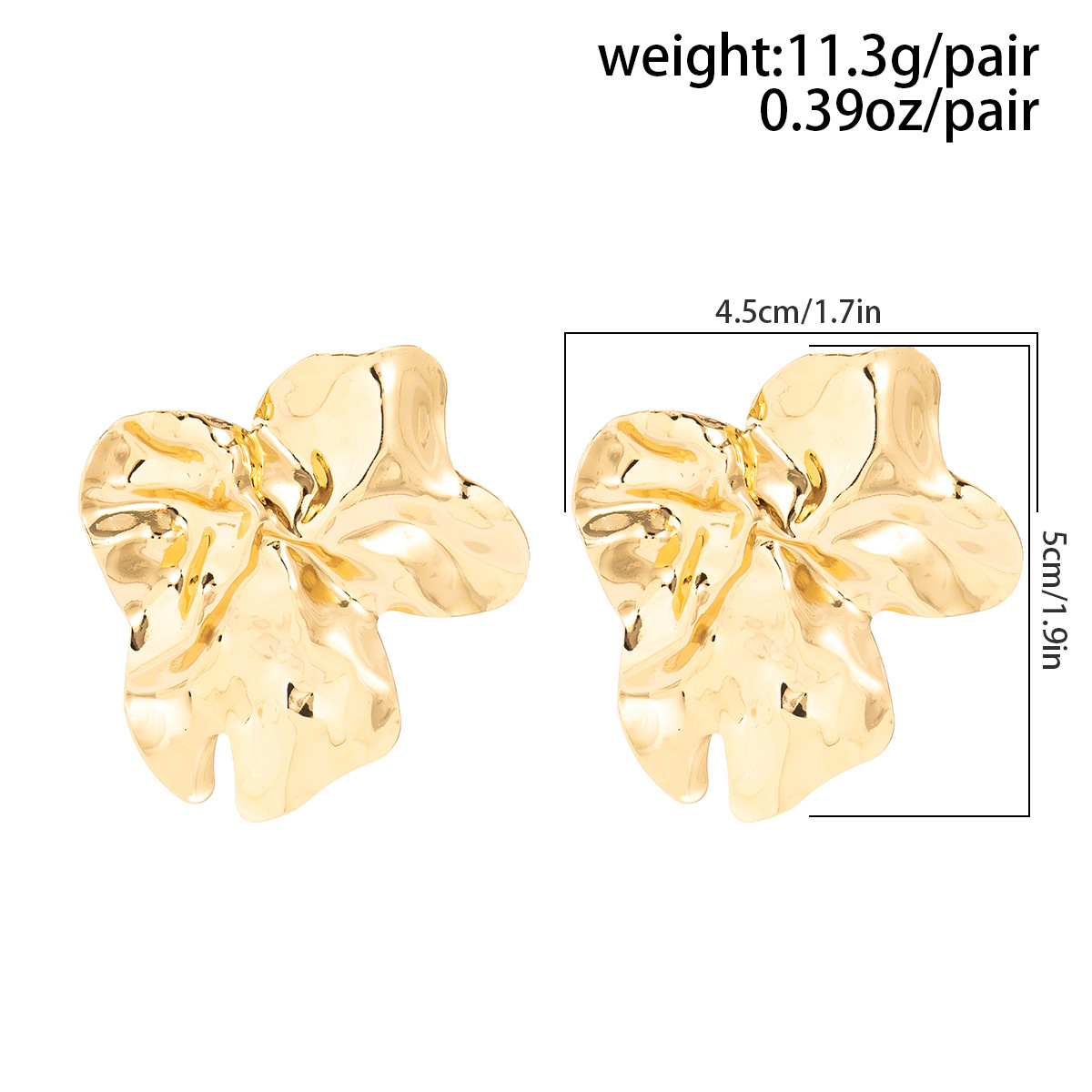 35g Weight Vacuum Plating Gold Plating Process Iron Ear Needle Material Drop Earrings Classification 1 Pair Quantity Casual, Street Occasion Metal Material Water Droplets, Heart Shape Pattern Women's Gender Plating Design Exaggerated, Simple Style Style 1 Pair Exaggerated Simple Style Water Droplets Heart Shape Plating Metal Drop Earrings 30