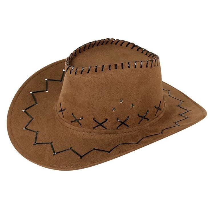 Cappello da cowboy donna a tesa larga per protezione sole_voghion.com