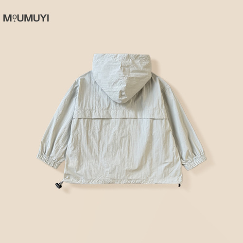 Children's Sun Protection Jacket and Shorts Set 2025 Summer New Boys Korean Style Summer Jacket Breathable Three-Piece Set Trendy