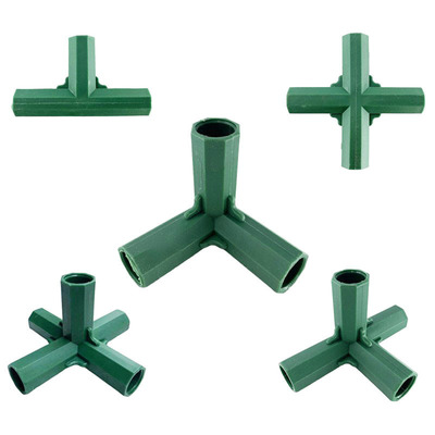 gardening pillar Joint Scaffolding Bracket Plastic Connector Plastic bag Steel pipe tee Stone