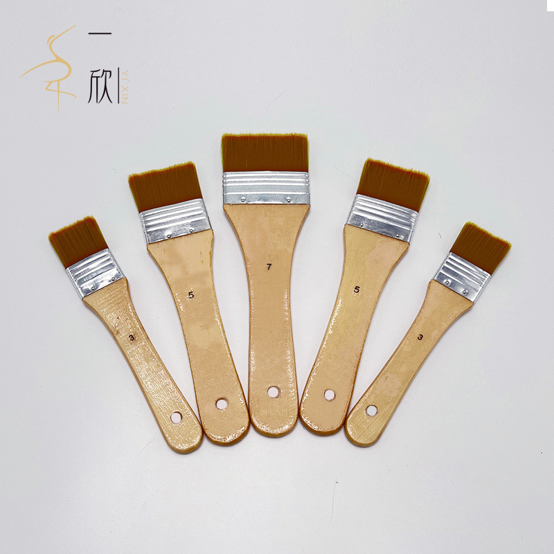 Multi-size art paint brush Nylon brush nylon brush industrial cleaning paint brush manufacturers wholesale