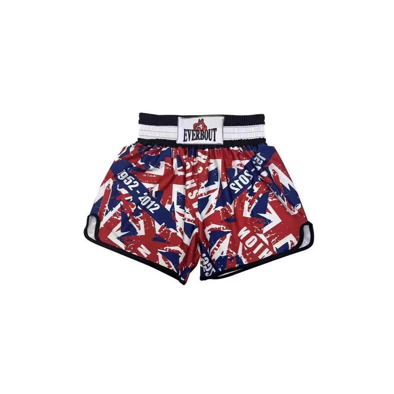 2026 New EVERBOUT Muay Thai Shorts 3D Men's and Women's Professional Combat Training Running Sanda MMA Fighting