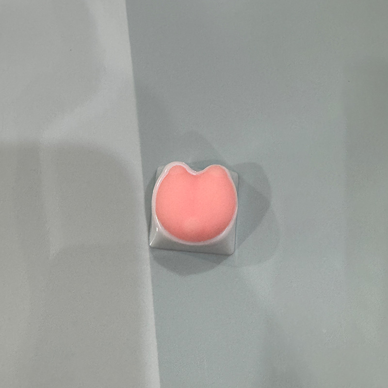 キーキャップ超萌え猫爪キーキャップ少女粉機械キーボードキーキャップソフトシリコンコーキー屁石はさみ布キー