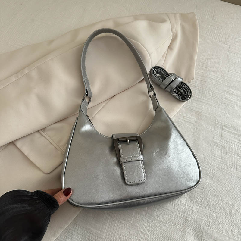 Este año popular 2024 bolso de hombro debajo de la axila mujer gran capacidad hebilla magnética cara suave bolso de bolsas de bolsas de bolsas de bolsas de mujer otoño invierno