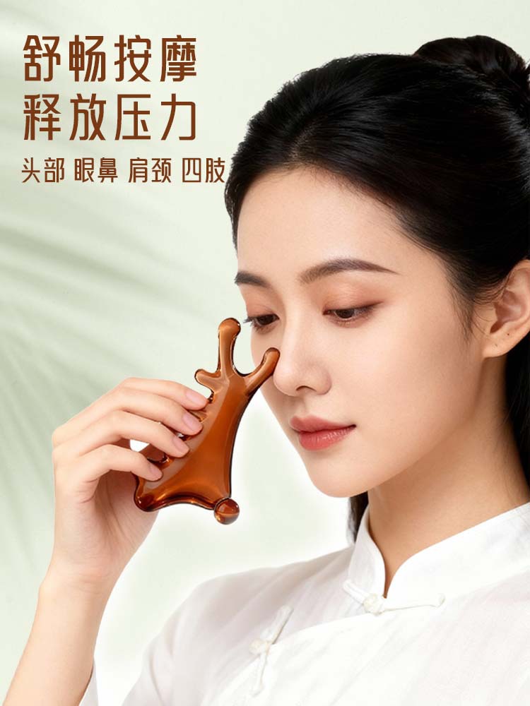 Masaje del cuero cabelludo pein meridianos tratamiento de la cabeza de cinco garras facial extracción de músculos alrededor de los ojos puntos de acupoints artefacto de la nariz endurecer nariz hermosa herramienta de salud puente nasal